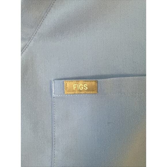 FIGS 2 Catarina One-Pocket Scrub Tops (2) Womens Medium Sky Blue - Picture 5 of 11